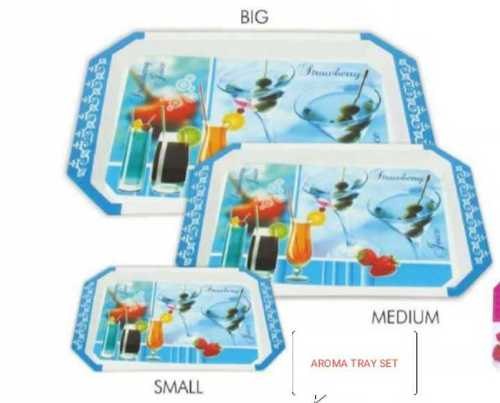 Multicolor Plastic Aroma Tray Set For Hotel