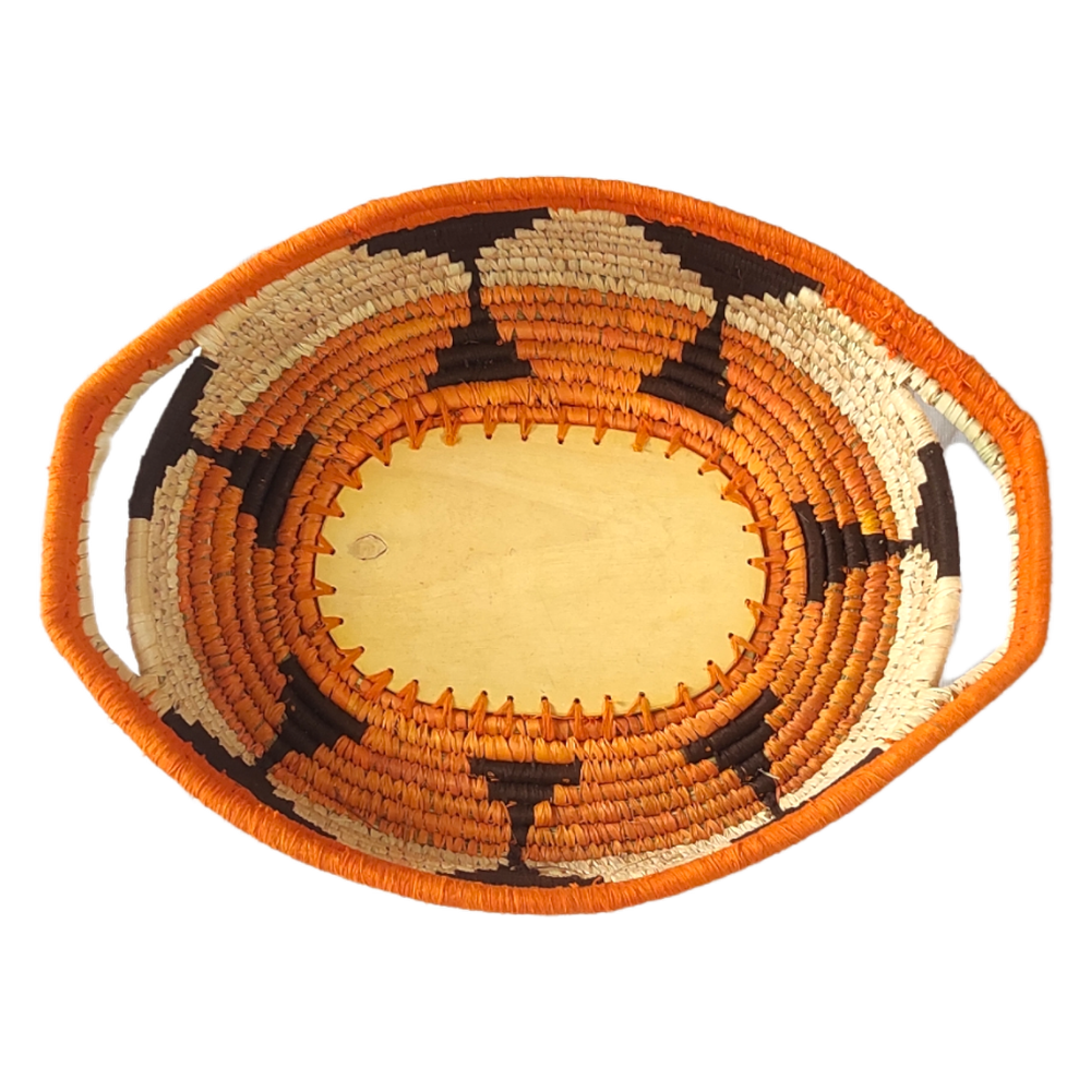Natural Handicraft Item Sabai Tray, For Home, Size/Dimension: 10x2