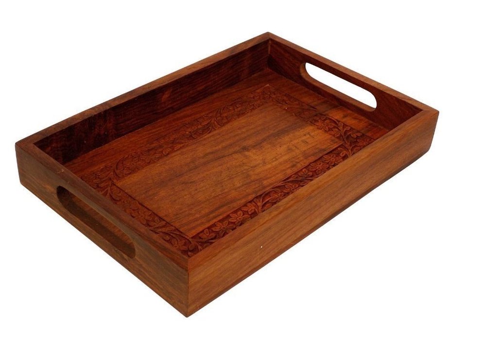 Wooden Serving Trays, For Home, Shape: Rectangle