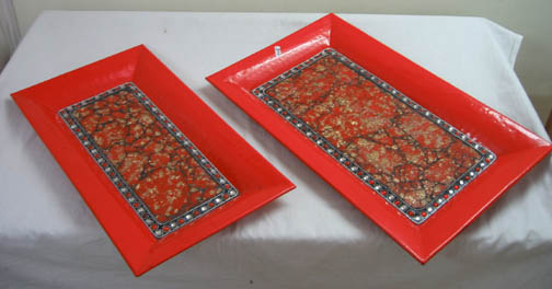 CLT Metal Mosaic Tray, Shape: Rectangle, Size: 40cmsx20cms