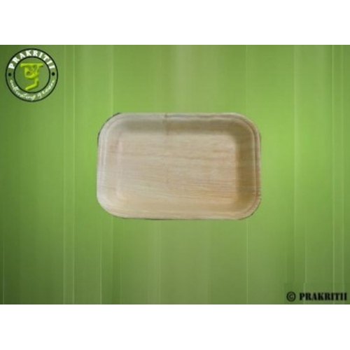 ARECA PRAKRITII Rectangular Designer Tray, For Restaurant, Shape: Rectangle