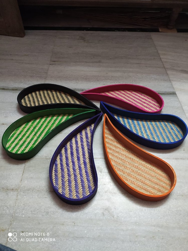 Artkeval Tea And Coffee Serve Bamboo Handicraft Tray, For Home