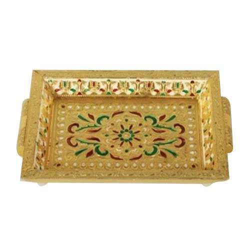 Golden Slant Dry Fruit Tray