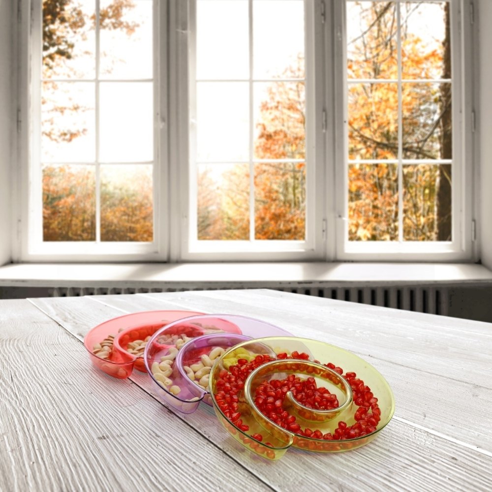 Prexo Plastic Dry Food Trays, For Home, Size: 250 mm Dia