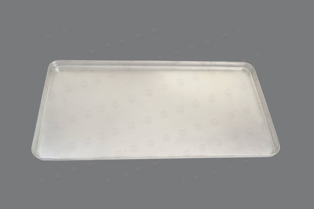 Metal Press Silver Aluminum Deep Drawn Tray, For Industrial, Size: 16 X32x1.25 Inch