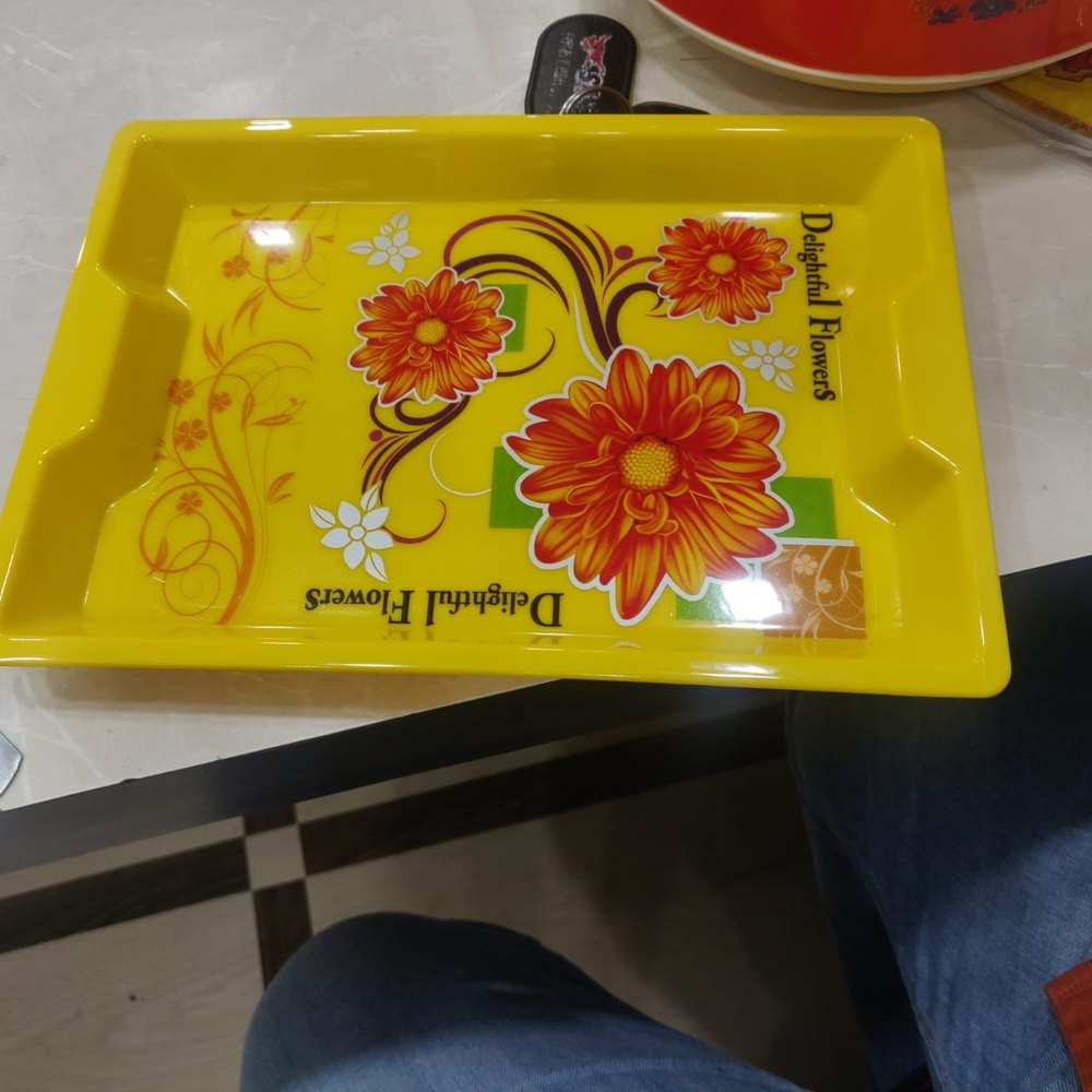 OreoPlast Rectangular Plastic Serving Tray, For Home, Shape: Rectangle