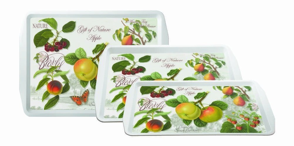 3 Piece Plastic Serving Trays, For Home