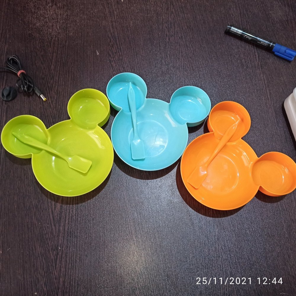 Kite Ceramic Mickey Plate, For Hotel, Size: Regular