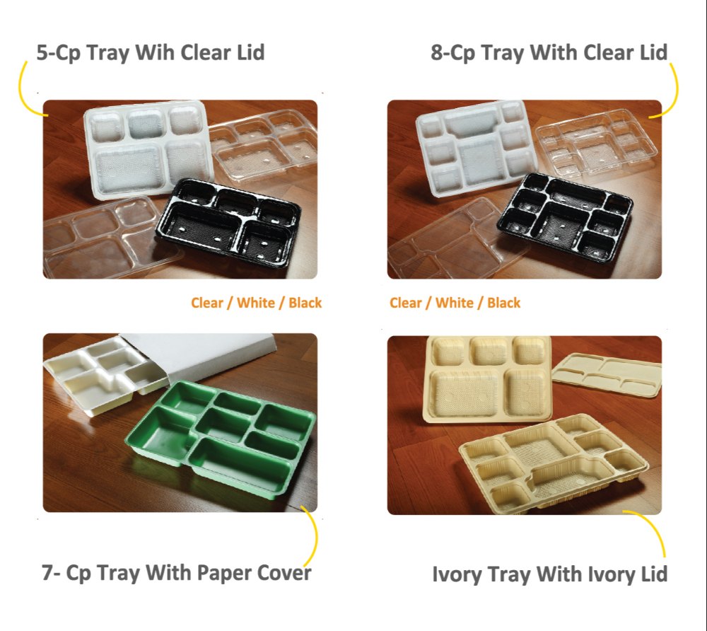 Plastic Disposable Meal Tray