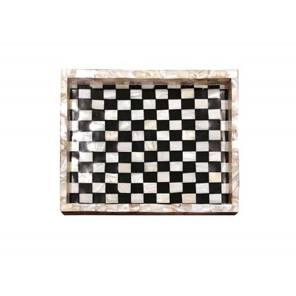 Hr Global Mop Mother Of Pearl Serving Tray, For Hotel