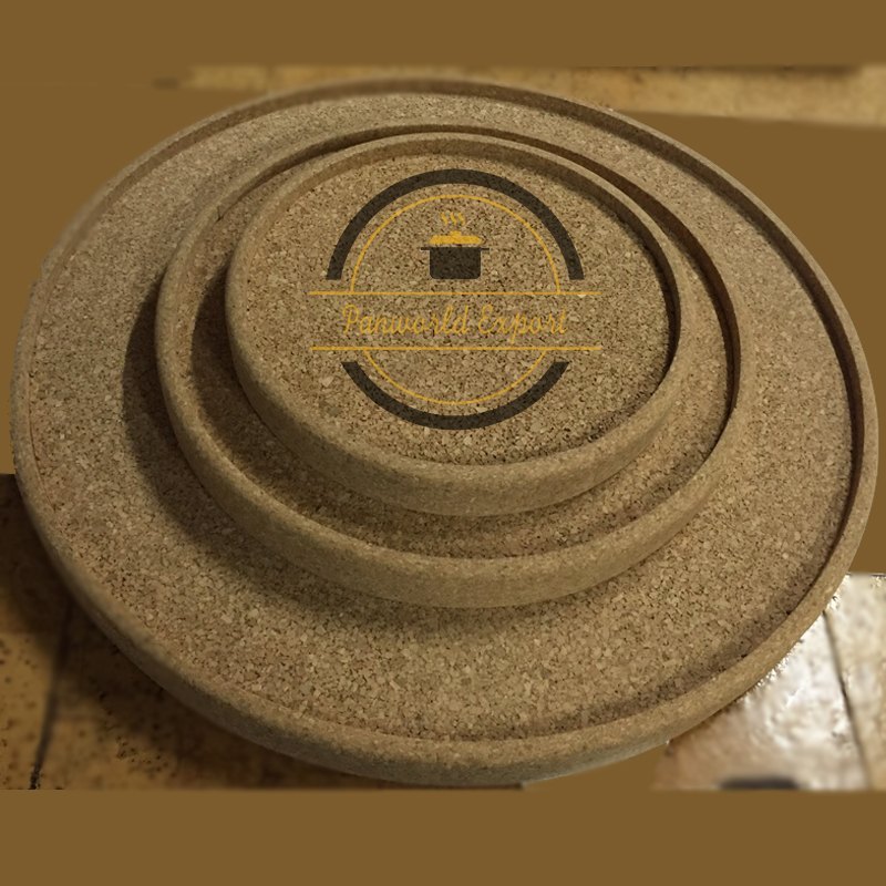 Cork Tray, For Hotel, Shape: Round