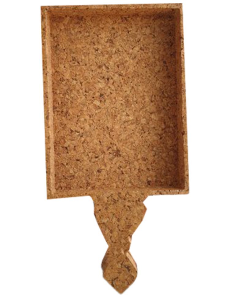 Brown 12x5inch Cork Hotel Tray, Shape: Rectangle