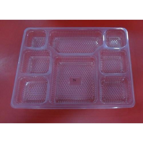 Plastic Eight Compartment Tray, For Hotel, Number Of Compartments: 8