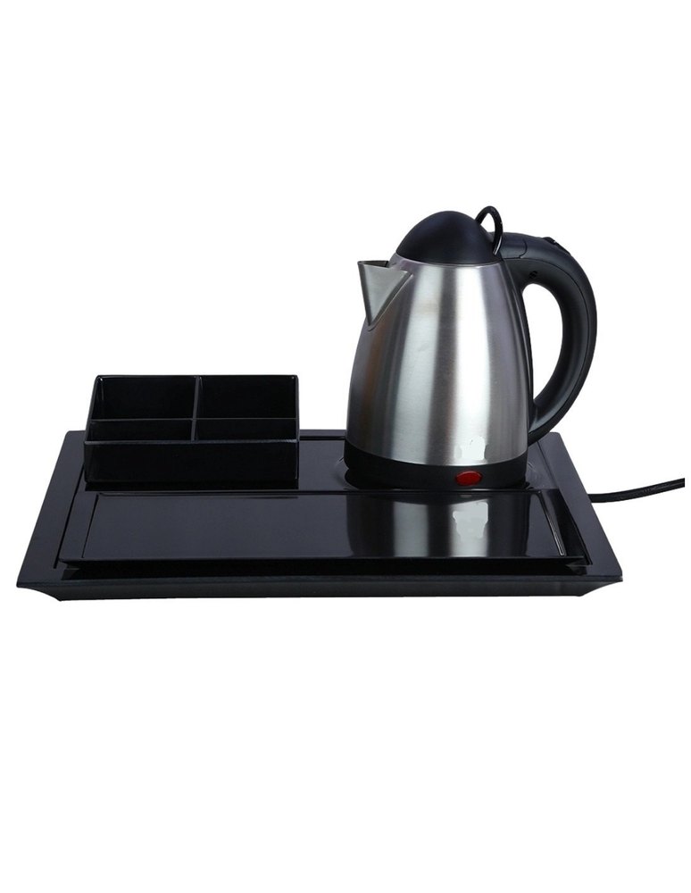 800 W Electric Kettle and Melamine Tray Set