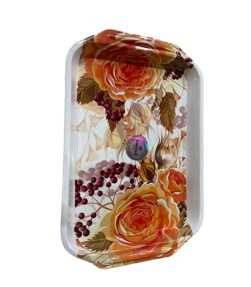 Dinestar Melamine Food Tray, Shape: Rectangle, Size: 16inch