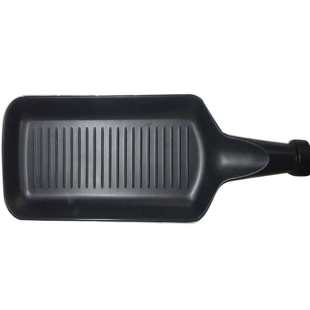 Black Rectangular Melamine Starter Bat Serving Platter, For Restaurant, Size: 100mmx90mm(LXW)
