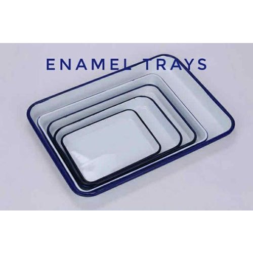 Iron Enamel Trays, Shape: Rectangle, Thickness: 4-6 mm