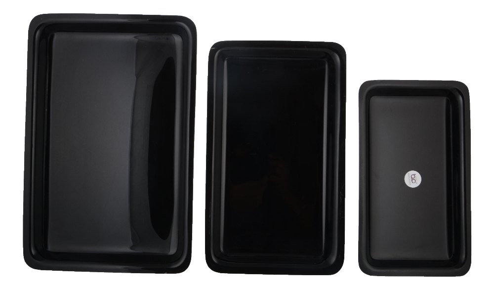 BARCROCK Acrylic Classic Bajri Serving Tray Small, For Restaurant, Shape: Rectangle