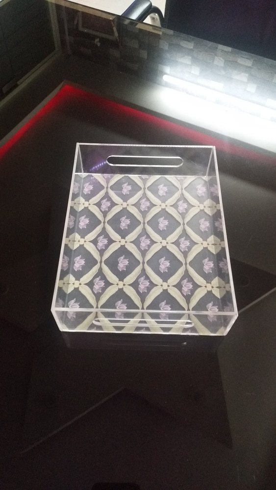 Important Plastic Acrylic Tray, Shape: Rectangle, Size: 12 Inch X 6 Inch