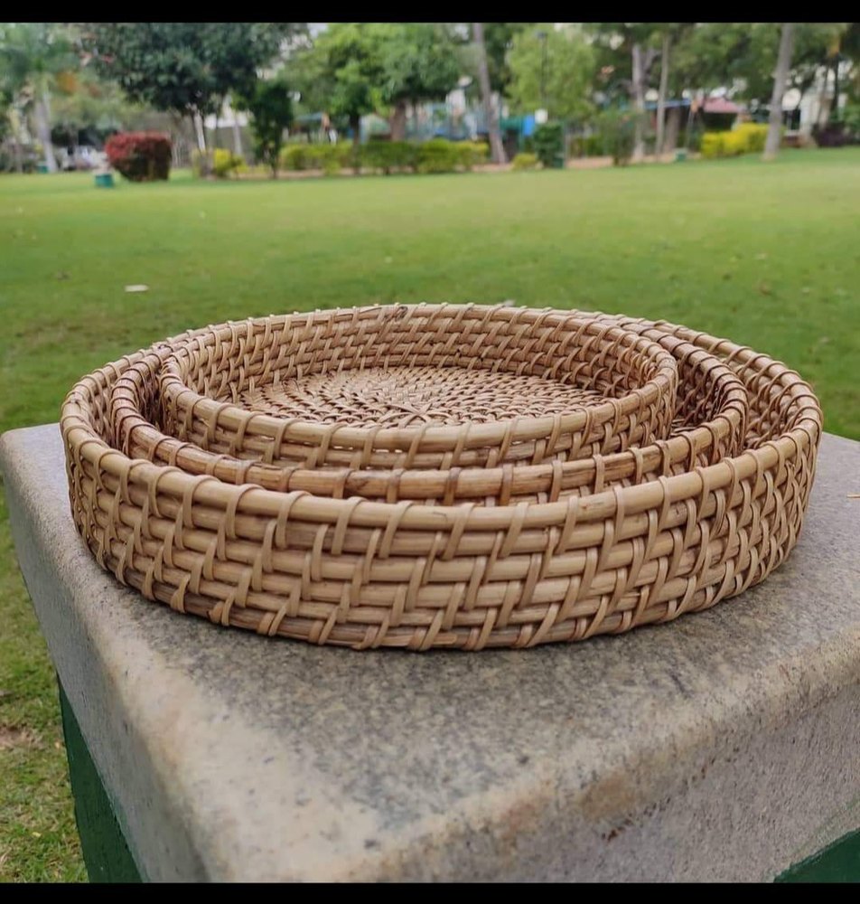 Cane Tray Set