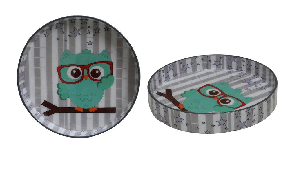 Pink-Knots Digitally Printed Round Trays