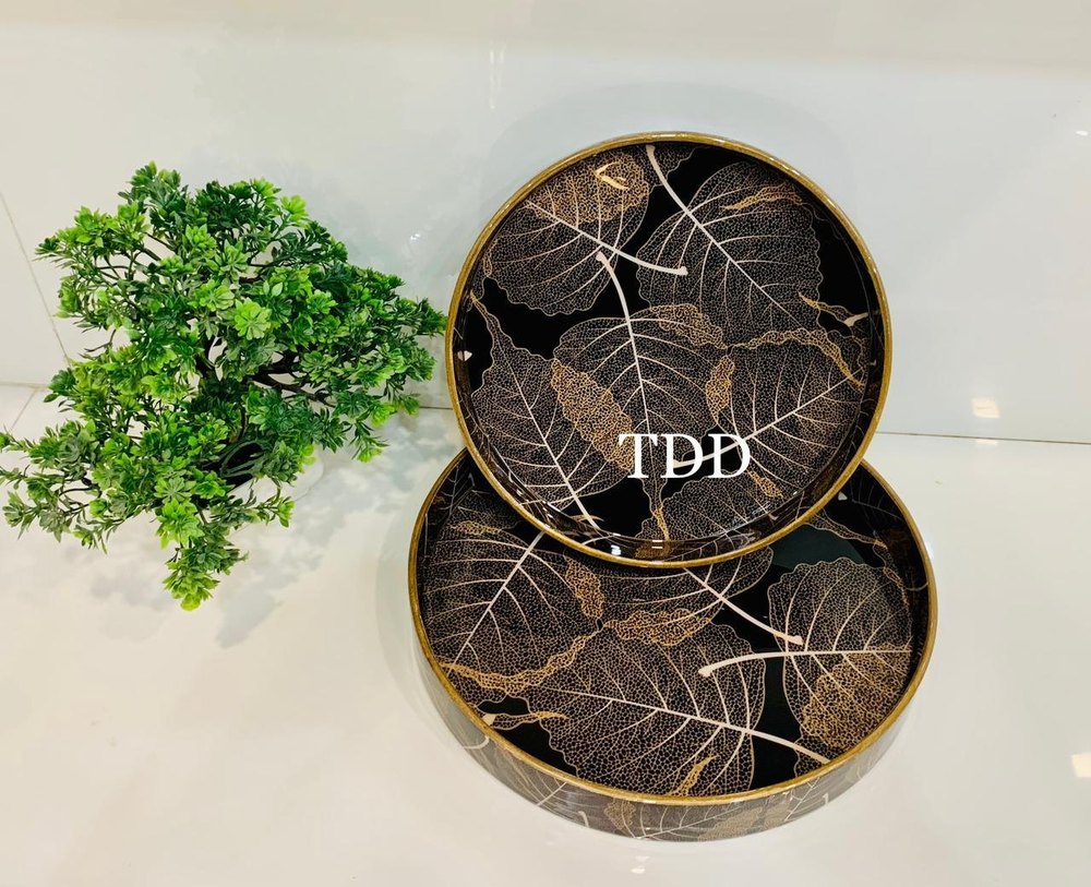 Mdf Round Trays, Shape: Circular, Size: 12x12, 10x10 Inches