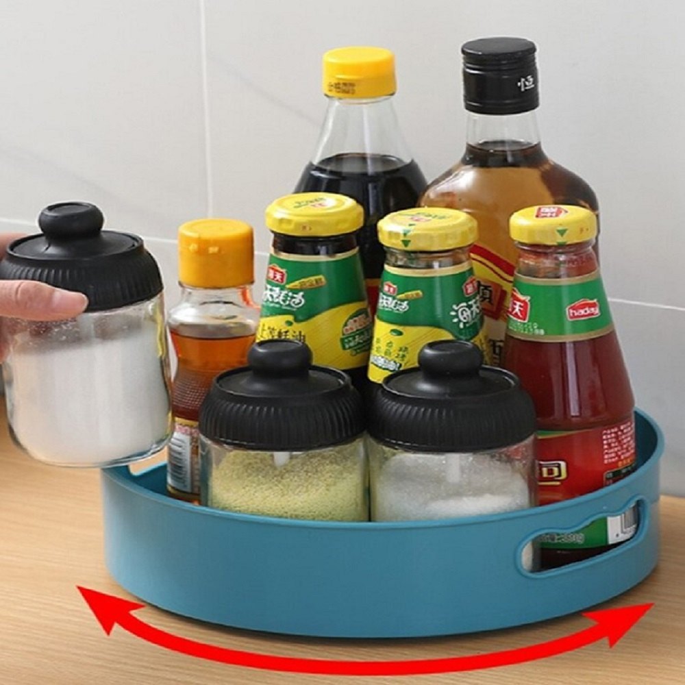 Plastic 360 Rotating Organizer Tray Multi Function Rotating Tray/Kitchen