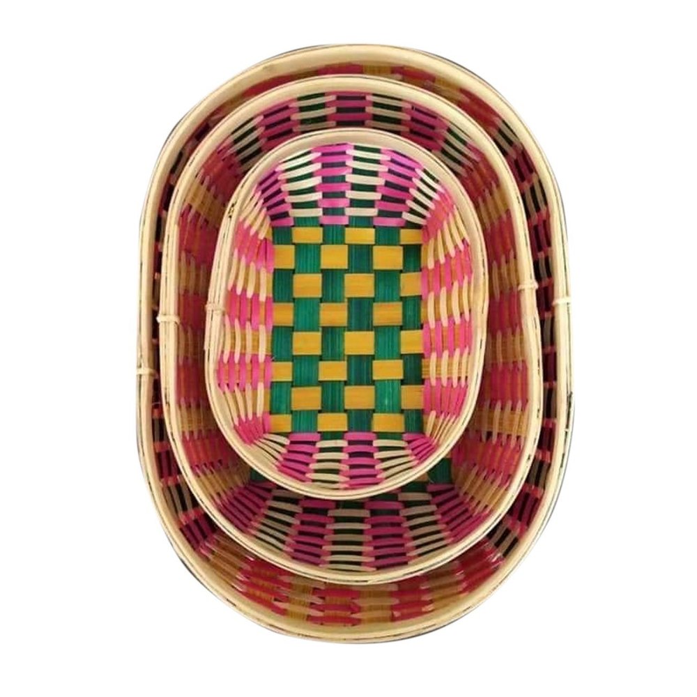 Oval Shape Bamboo Tray, For Home
