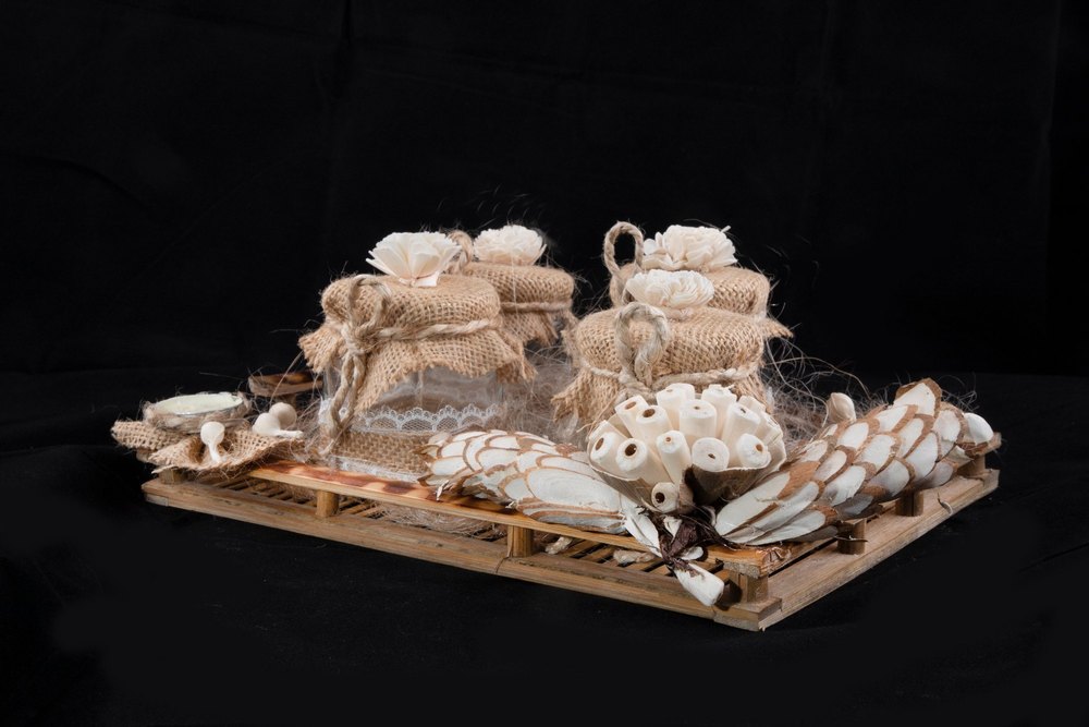 Brown Bamboo Decorative Tray