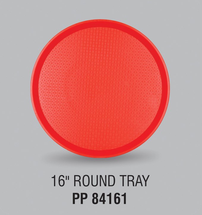 Multicolor Good Plastic Round Tray 16 Inch, Size: 16 Inches