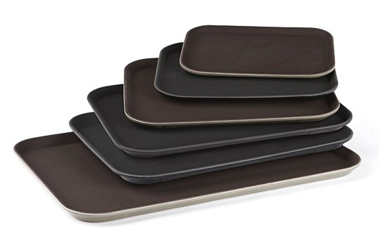 THS Anti Skid Super Fiber Serving Tray, For Restaurant, Shape: Rectangle