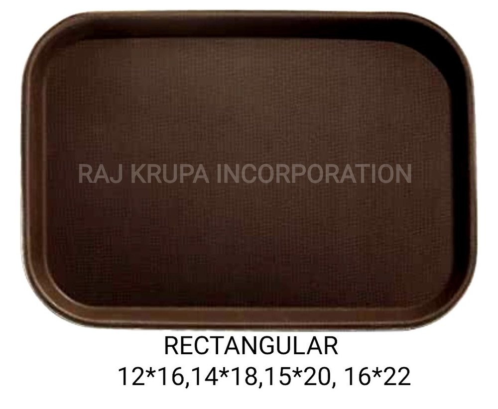 Plastic Anti Skid Tray, Shape: Rectangle, Size: 4*3