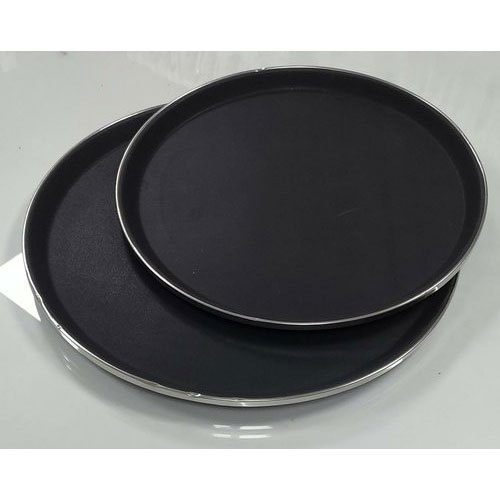 Black ABS Anti Skid Tray, Size: Multiple
