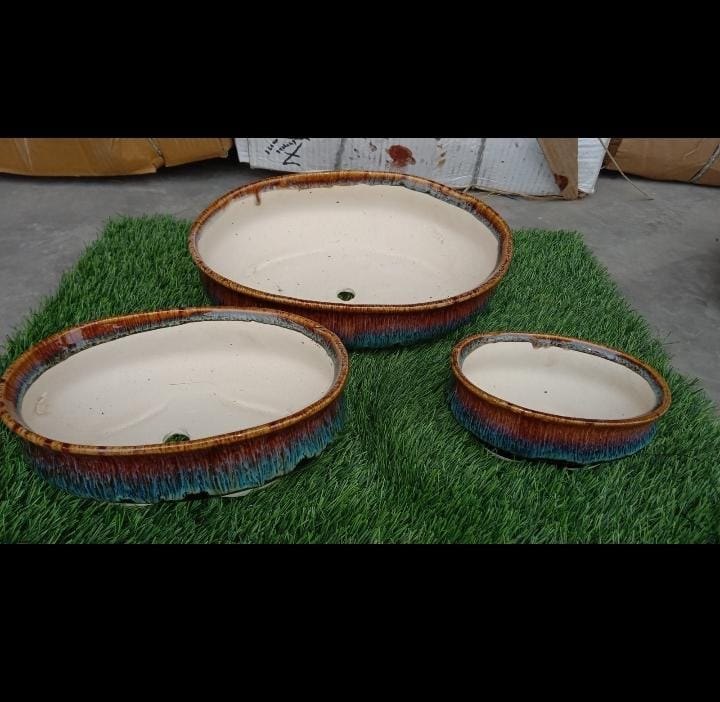 For Gardens Bonsai Trays (ceramic), For garden, Size: Multi Size