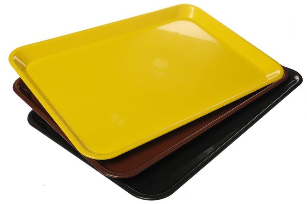 Rectangular PP Cafeteria Tray, Thickness: 6mm, Size: 12x18inch