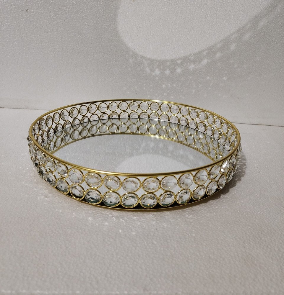 Manufacturing Metal Iron Oval Trays, Shape: Circular, Size: 10Inch