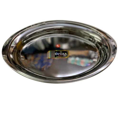 Opera Stainless Steel Oval Serving Tray, For Home, Size: 1, 2 And 3