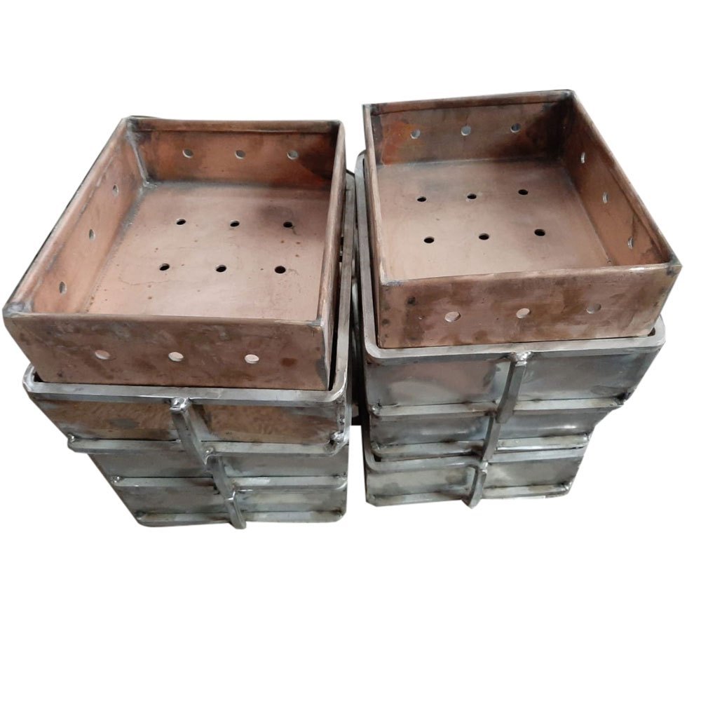 Gold Casting Copper Tray, Polished, Size: 8x6inch