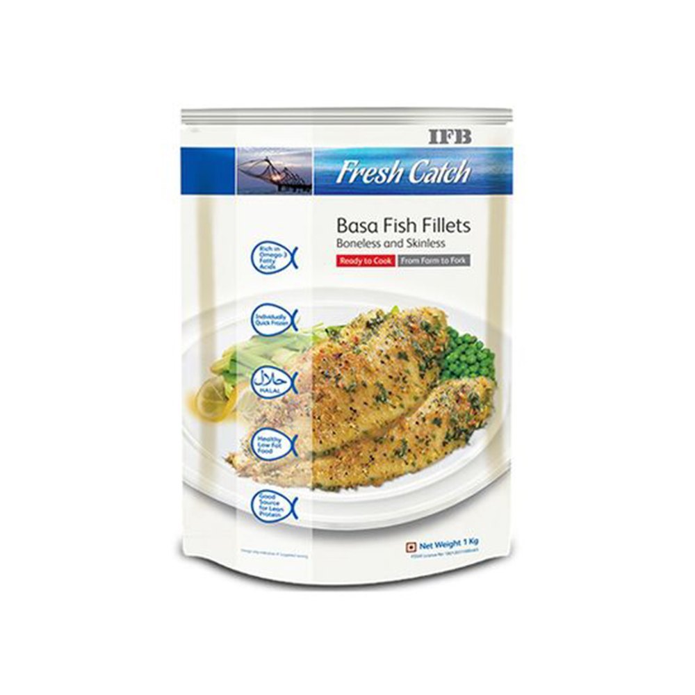 IFB Basa Fish Fillets, Packaging Type: Packet