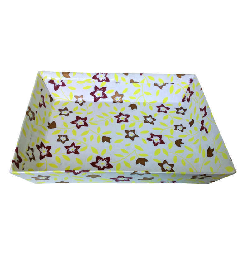 Multicolor Handmade Paper Trays, Size: 12*10*2.5 Inches