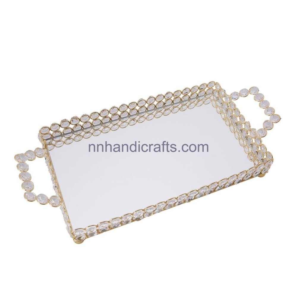Metal Decorative Tray, For Home, Shape: Rectangle