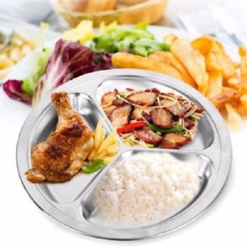 Compartment Plate - House of Stainless Steel 2, 3, 4, 5 & 6 Compartment Plate