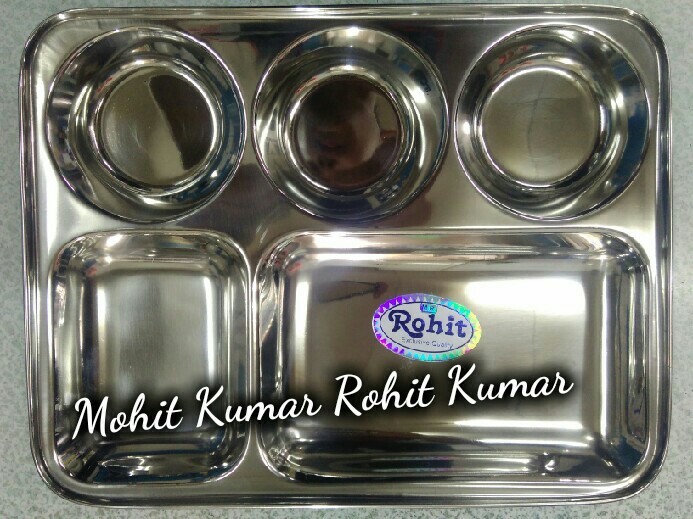 SS Bhojanthal Mess Tray, For Hotel/Restaurant &Home