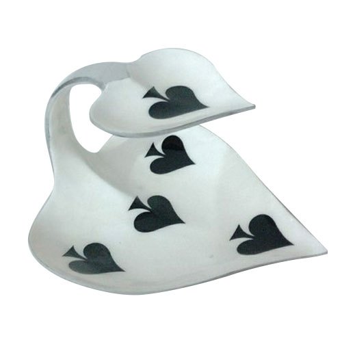 Murli White Heart Shape Chip N Dip Tray, For Home