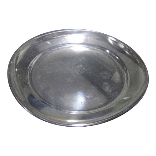 Taluka Silver Steel Dinner Plate