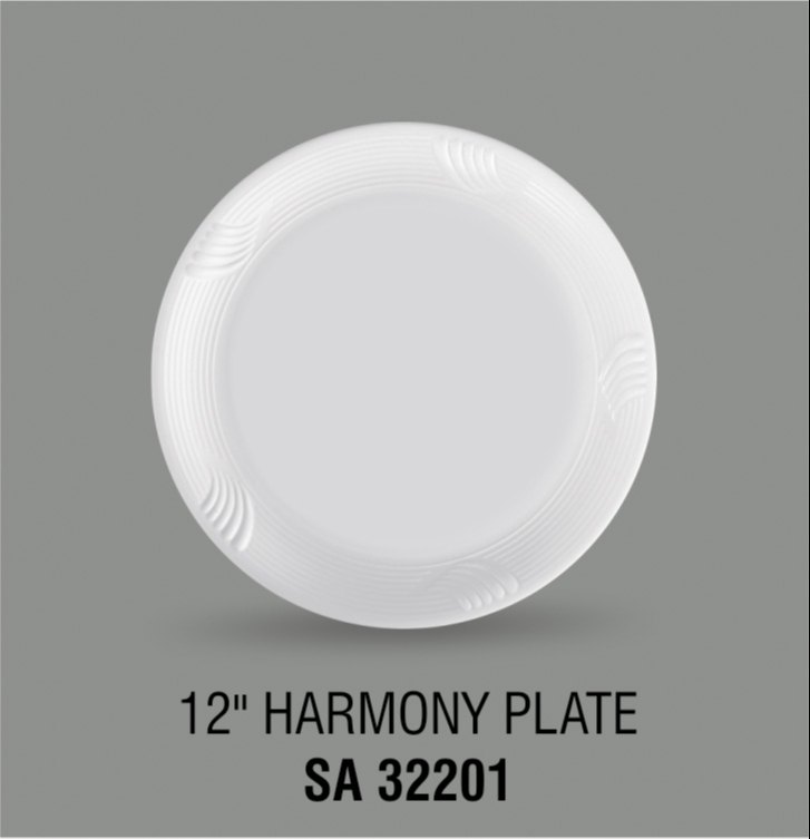 Acrylic 12 Inches Harmony Plates