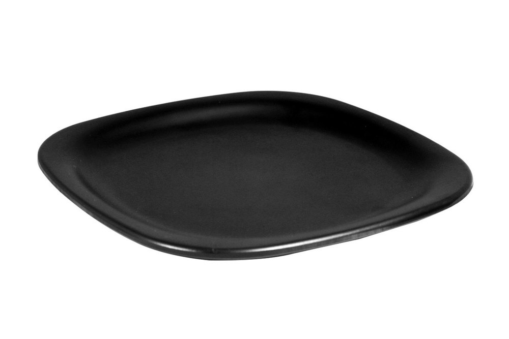 Malamine Black Square Dinner Plates, For Resturant, Size: 11 Inch