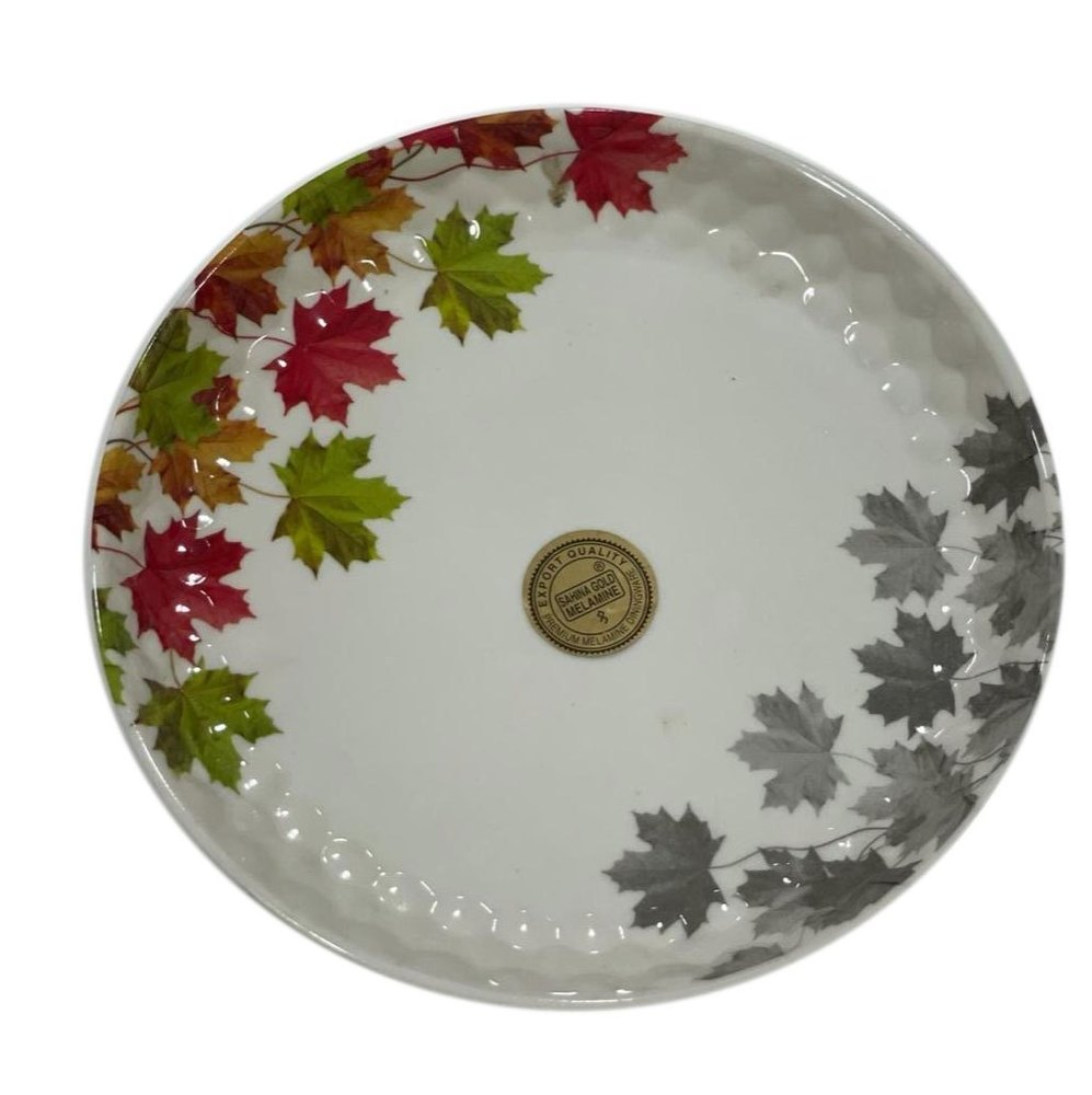 Round White Melamine Full Plate, For Home, Size: 9inch