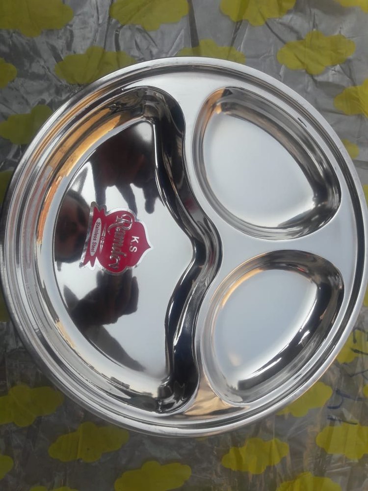 Ss Silver Steel Deluxe Thali Set, For Hotel