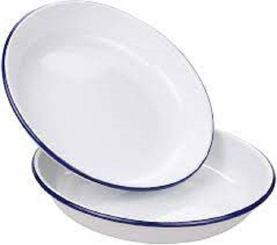 Metal Enamel Dinner / Enamelware Plate/ Deep Plate